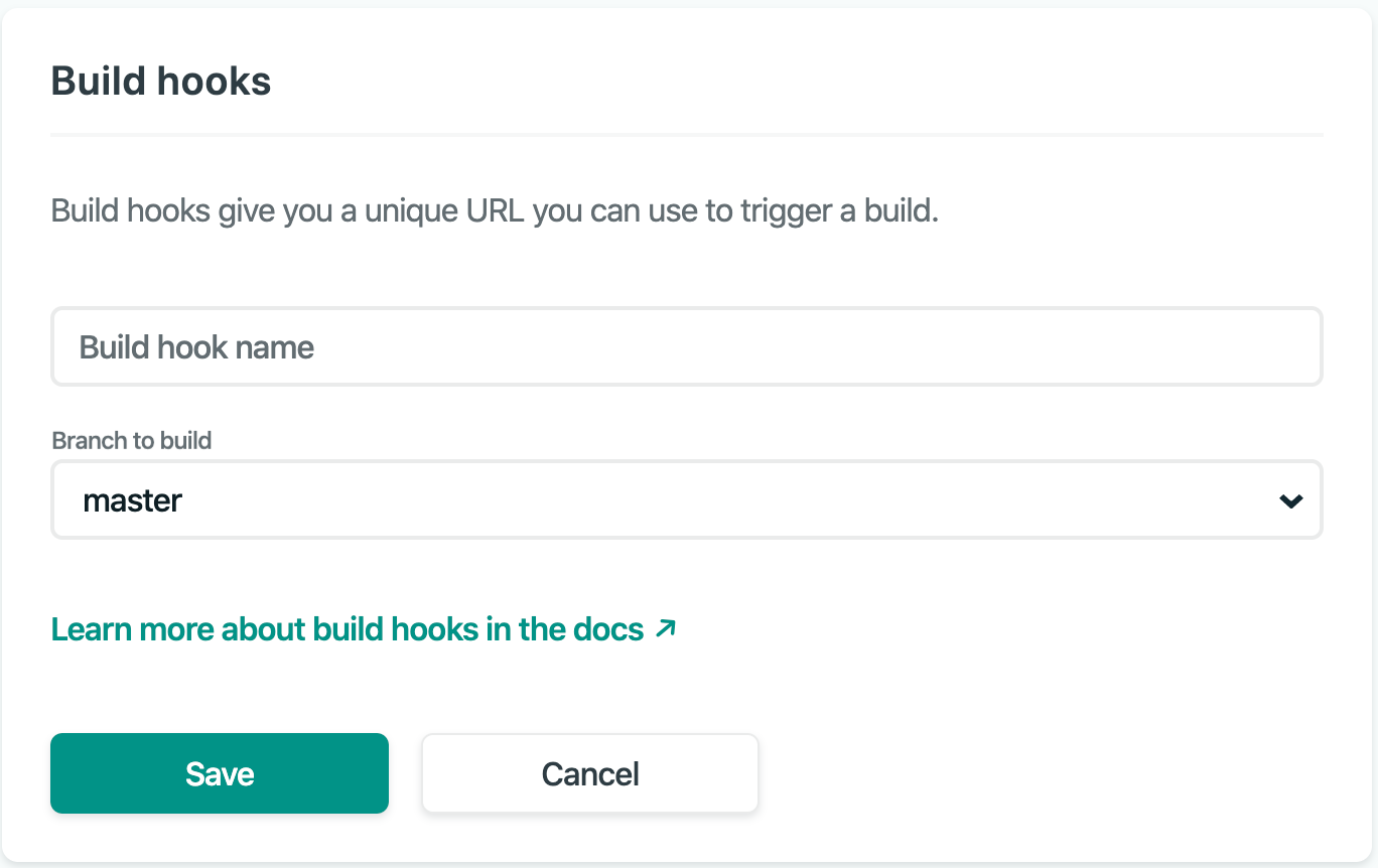 Add Build Hook